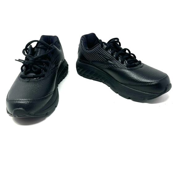 Brooks Addiction Walker Size‎ 8.5 Narrow 2A Sneakers Laced Up Black Comfortable - Picture 1 of 9